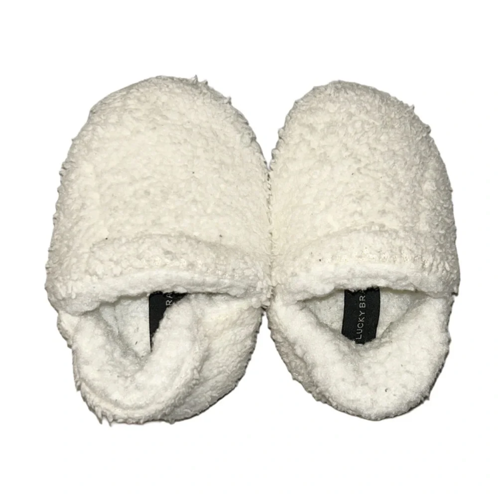 LUCKY BRAND Baby Sherpa Slippers Size 5-6